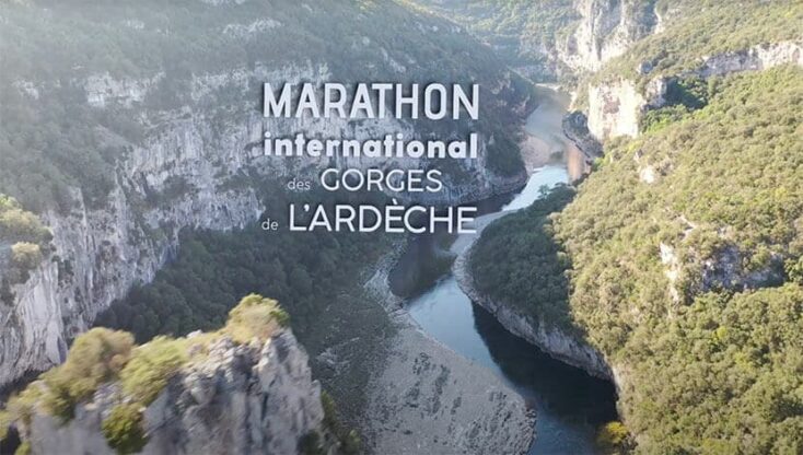 affiche marathon international des gorges de l'Ardèche