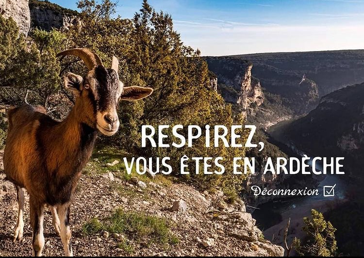 chèvres respirez, vous êtes en Ardèche